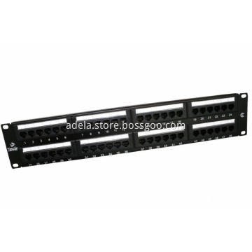 2U 48ports CAT6 patch panel